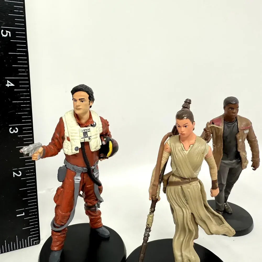 Disney Star Wars The Force Awakens Action Figure Rey, Poe Dameron, Finn Lot of 3